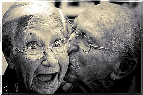 A happy older couple