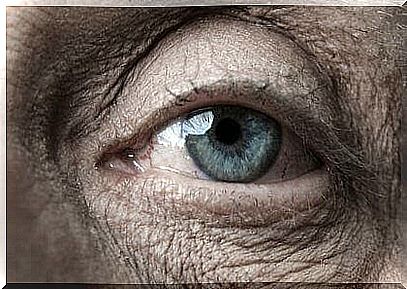 The eye of an older person