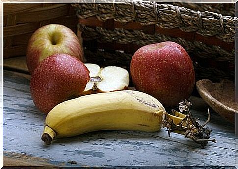 Bananas and apples